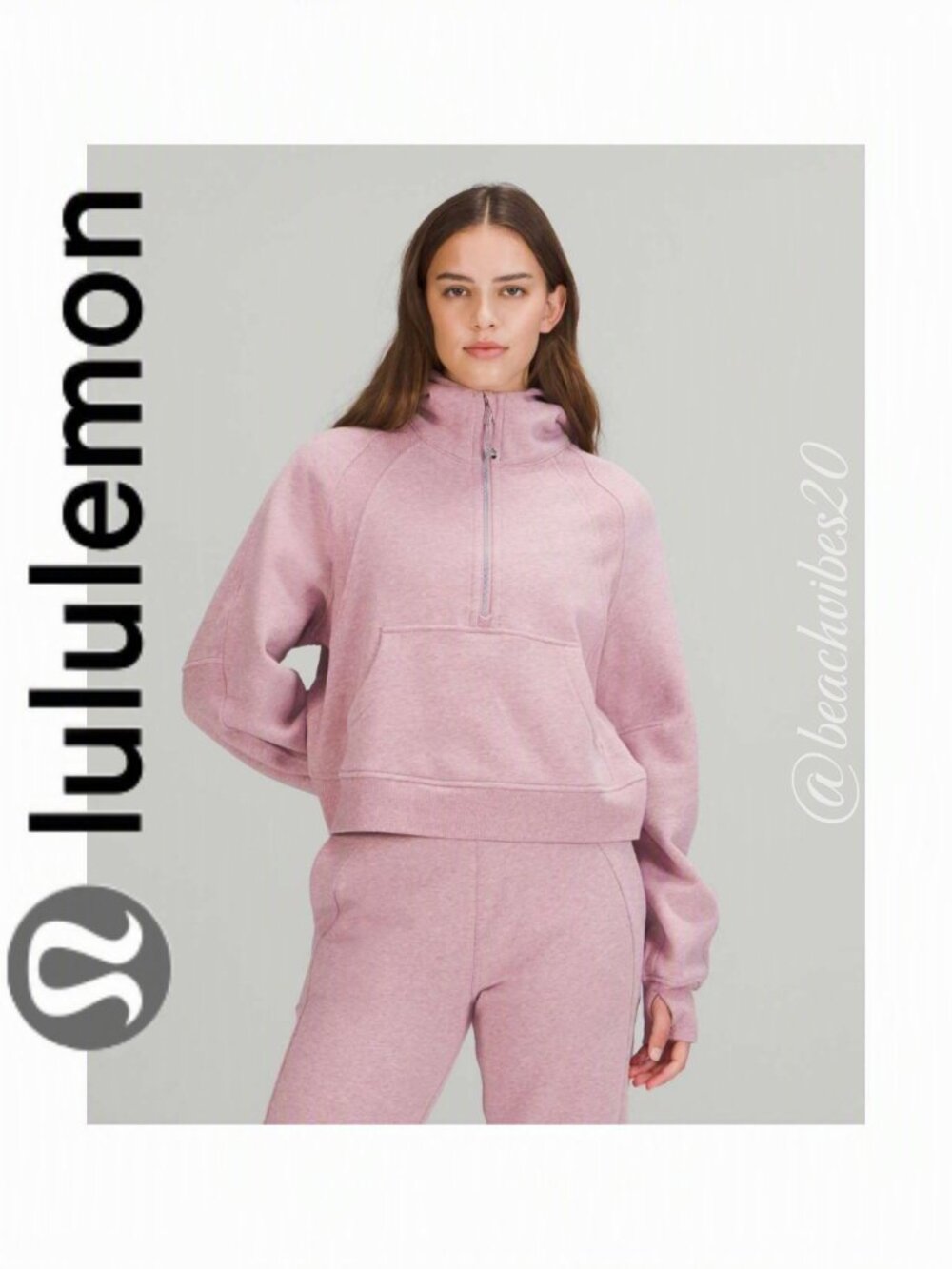 LULULEMON ATHLETICA Scuba Oversized Half-Zip Hoodie EUC M/L LL-127